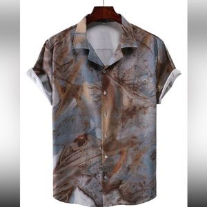Tie-Dye Button Through Shirt